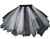 MsJune Womens 1950s Vintage Petticoats Crinolines Bubble Tutu Dance Half Slip Skirt Black  and  White-3XL