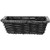 Wicker Storage Basket Black Plastic - 10 L x 7 12 W x 3 H