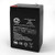 HKbil 3FM5_0 6V 5Ah Sealed Lead Acid Battery - This is an AJC Brand Replacement