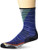 Smartwool PhD Run Ultra Light Print Crew Bright Blue MD Mens Shoe 6-8_5