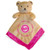 Minnesota Twins Pink Baby Security Snuggle Bear Blanket - 14 x 14 MLB Infant Gift Set