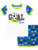 Harry Bear Boys Soccer Short Pajamas Size 6 Blue
