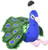 Fiesta Toys Cute Bird Plush - 8 Peacock