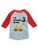 Construction Party 3rd Birthday Gift 34 Sleeve Baseball Jersey Toddler Shirt Red 4T