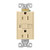 Eaton GFCI Self-Test 15A -125V Tamper Resistant Duplex Receptacle with Standard Size Wallplate, Ivory