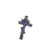Nirvana Silver Tone Three Bar Russian Byzantine Cross Crucifix Pendant 2 Inch