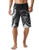 Unitop Mens Bathing Shorts Quick Dry Printed Swim Trunks with Lining Gray 32