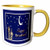 3dRose mug_22458_8 Ramadan Temples with Blue Sky Stars and Moon, 11 oz