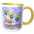 3dRose mug_118509_8 Happy Three Cute Bumble Bees, 11 oz