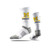 NCAA Mens Michigan Wolverines Strideline Crew Socks White One Size