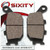 Sixity Rear Organic Brake Pads 2006-2014 for Yamaha FZS1000 FZ1 Set Full Kit V W X Y Z A B D E Complete