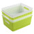 Farmoon Weave Plastic Basket Woven Storage Baskets Orgainzer 4 Packs