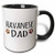 3dRose Havanese Dog Dad Mug, Black, 11 oz