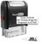 Custom Self Inking Rubber Stamp - Up to 3 Lines - with Refill Ink A1539
