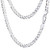 PROSTEEL 925 Sterling Silver Chain Cuban Link Necklace Women Italy Curb Chains 22 Inch 3mm Thick Womens Necklaces for Teen Boys Girls