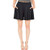 Stretch is Comfort Womens Flowy Skort with Pockets Black Medium