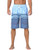 unitop Mens Volley Swim Short Quick Dry Long Board Trunk Striped Printed with Mesh Lining Blue 38