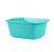 Comfort Axis Rectangular Plastic Wash Basin with Graduations 7 Quart 8 Pack Turquoise