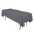 LinenTablecloth Rectangular Polyester Tablecloth, 60-Inch by 126-Inch, Charcoal
