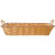 Storage Basket Rectangular Natural Color with Handles - 18L x 12W x 3 12H