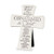 Lighthouse Christian Products Confirmed in Christ White 6 Inch Cast Stone Cross Figurine