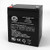 APC UPS-500E 12V 4_5Ah UPS Battery - This is an AJC Brand Replacement