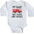 inktastic Firefighter Daddy Plays with Long Sleeve Creeper 6 Months White 2ea5d