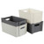 Eagrye Plastic 4-Pack Stackable Storage Basket Stackable Storage Desktop Organizer Bin