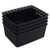 Jandson Black Plastic Storage Baskets Weave Basket Organizer Set of 4