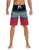 Nonwe Mens Sportwear Quick Dry Swim Trunks with Lining Red 34