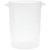 Carlisle 8 Qt Translucent Plastic Round Food Storage Container - 8 34Dia x 10 34H