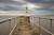 Posterazzi DPI2114168 A Red And White Striped Lighthouse At The End Of A Pier Amble Northumberland England Poster Print 19 x 12