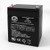 Leoch DJW12-5_4 12V 5Ah Sealed Lead Acid Battery - This is an AJC Brand Replacement