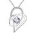 925 Sterling Silver Heart Pendant Necklace Engraved Sweet 16 16th Birthday Gift for HER