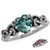 Silvershake Heart Shape Simulated Color Change Alexandrite 925 Sterling Silver Celtic Knot Ring Size 8