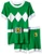 Power Rangers Boys Toddler Green Mighty Morphin Pajama Short Set 4T