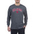 Elite Fan Shop Oklahoma Sooners Mens Dark Charcoal Gray Long Sleeve Tee Medium