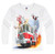 Shirts That Go Little Boys Long Sleeve Fire Truck  and  Helicopters T-Shirt 6 White