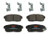 TRW Automotive TPC1008 Disc Brake Pad Set for Mazda RX-8 2004-2011 Rear black
