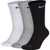 Nike Everyday Plus Cushion Crew Socks 3-Pair Pack Multicolor LG Mens Shoe 8-12 Womens Shoe 10-13