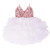 Cilucu Girls Dress Toddler Kids Party Dress Sequin Tutu Pageant Lace Dresses Gown for Flower Girl Baby Rose GoldWhite 3T-4T
