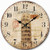 Telisha Wooden Wall Clock Italian Pisa Tower Clock Retro Vintage Large Clock Home Decorative Country Non -Ticking Silent Quiet 14 Inch Gift