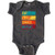 inktastic Dancing Eat Sleep Dance Infant Creeper Newborn Retro Heather Smoke