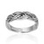 Modern Art Braided Celtic Knot Band _925 Sterling Silver Ring 9