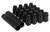 Set of 20 M12x1_5 Black Tuner Spline Lug Nuts with Locking Socket Keys  For Pontiac Grand AM G5 G6 GTO Firebird
