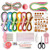 JUYA Paper Quilling Kits with 960 Strips and 13 Tools Pink Tools Width 3mm Have Glue