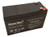 WKA12-7_5F Sealed Battery Replacement 12V 7_5ah Battery F2 with 2 Year Free Replacement Warranty