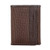 RFID Blocking - Slim Leather Trifold Wallet for Men - Durable Nylon and Leather Dark Brown