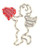 Impact Innovations Lighted Window Decoration Cupid