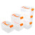 Parlynies Clear Latching Storage Bins Set of 6 Plastic Boxes for Organizing